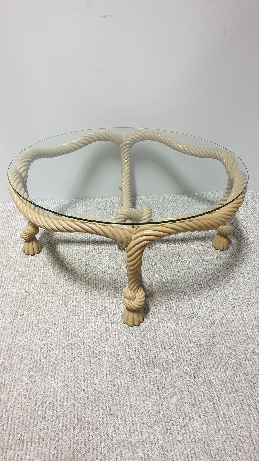 Painted Rope Coffee Table (1 of 1) Painted Rope Coffee Table (1 of 1)