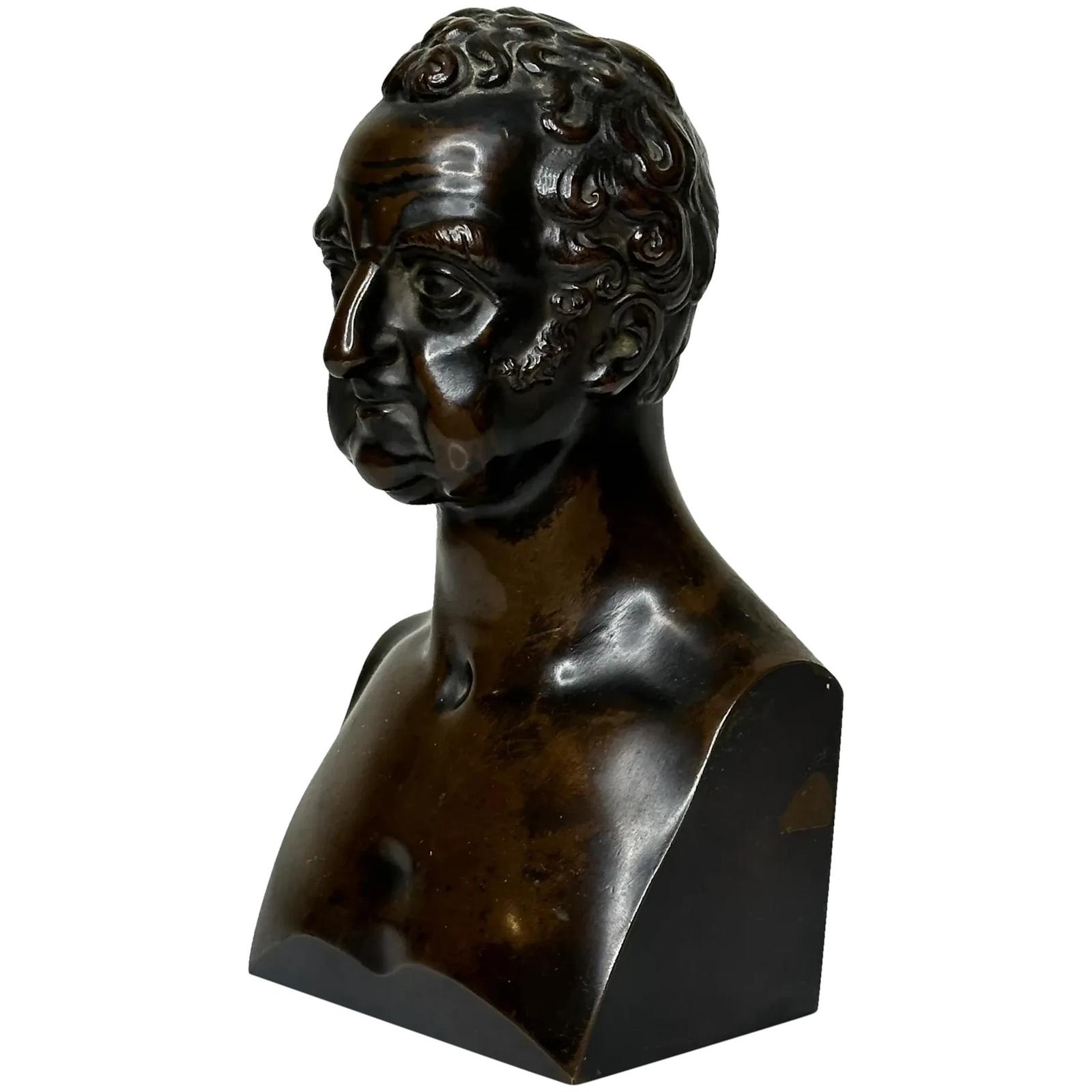 Early 19th Century Bronze Sculpture Bust of William Roscoe by William Spence (1 of 1) Early 19th Century Bronze Sculpture Bust of William Roscoe by William Spence (1 of 1)