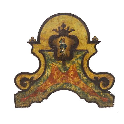 19th Century Hand Painted Spanish Panel / Headboard / Overdoor (1 of 10)