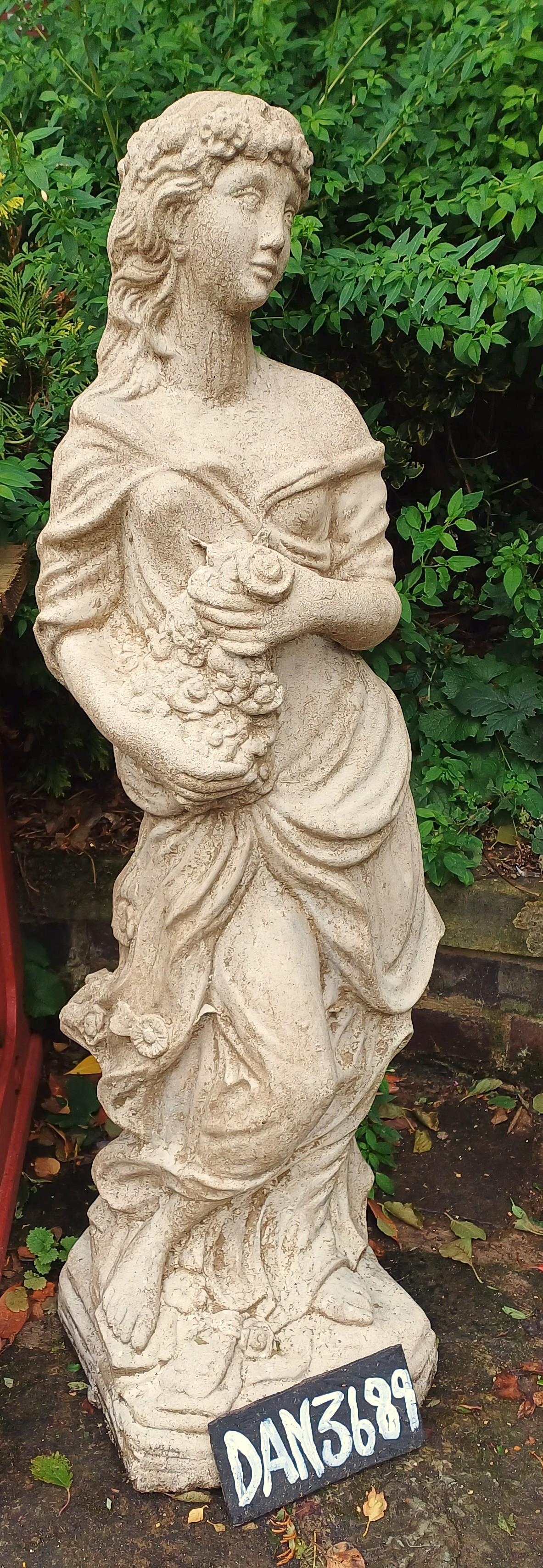Cast Stone Statue of Flora the Roman Flower Goddess (1 of 1)