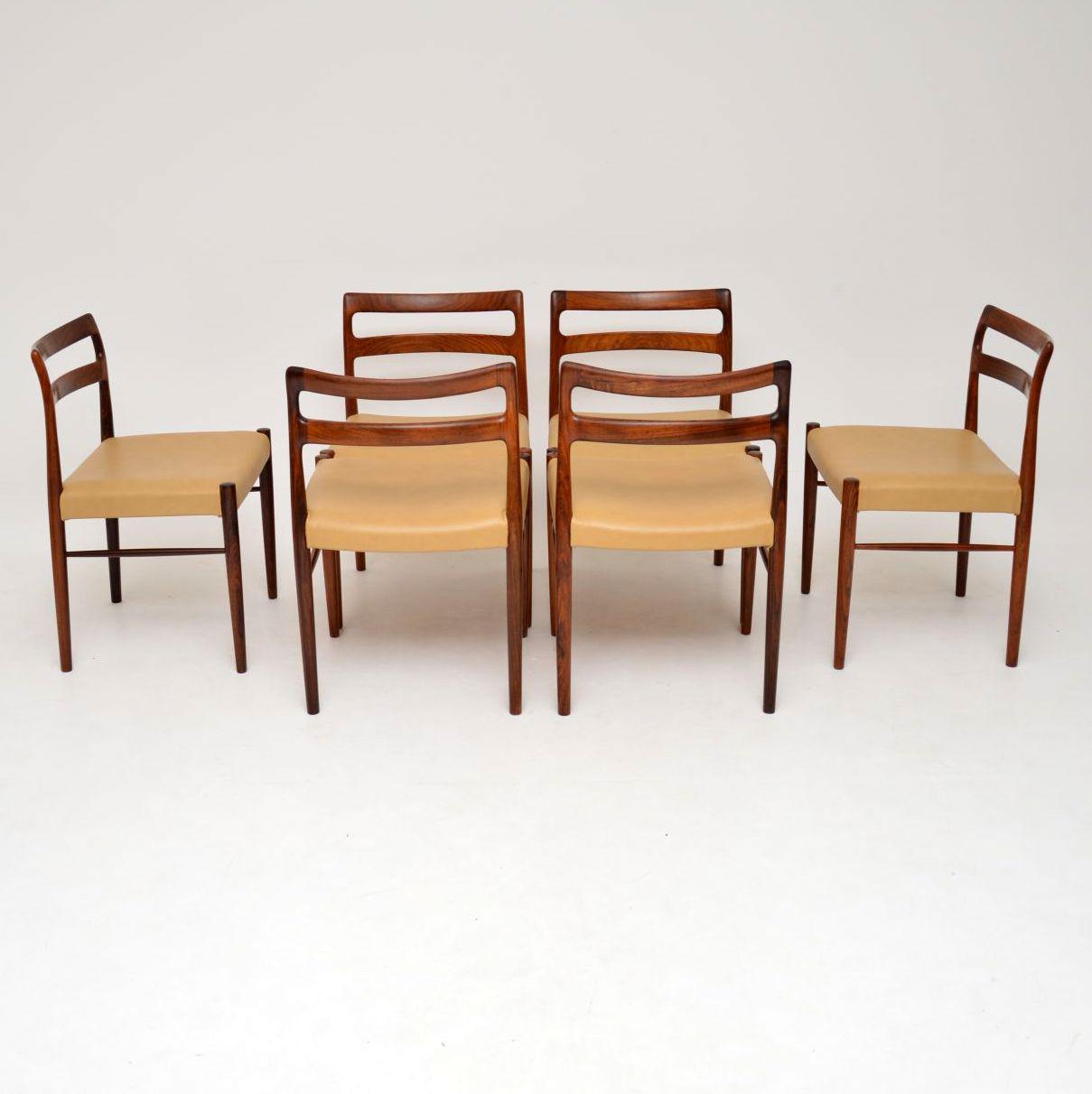 Set of 6 Danish Rosewood & Leather Dining Chairs by Soren Willasden (1 of 12) Set of 6 Danish Rosewood & Leather Dining Chairs by Soren Willasden (1 of 12)