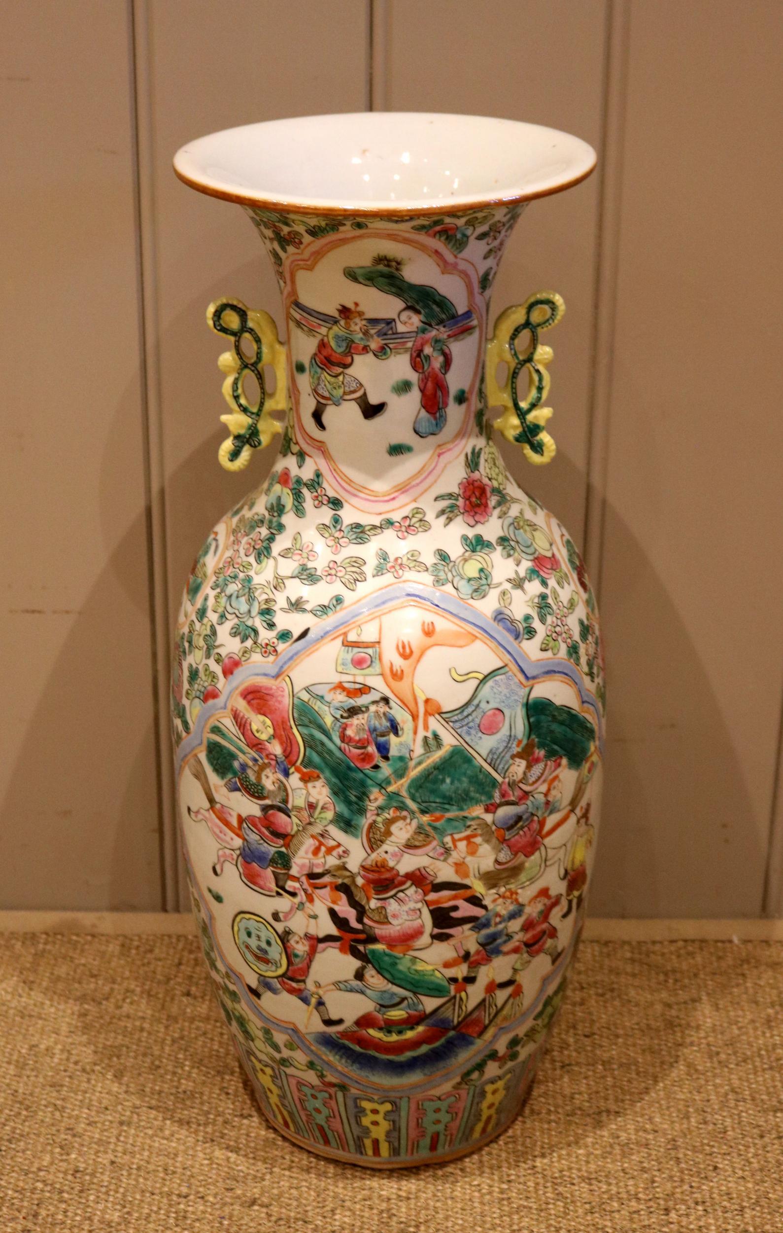 19th Century Style Cantonese Vase (1 of 10)