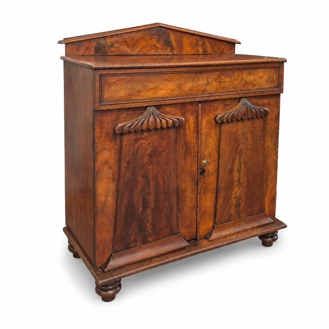 Early Victorian Flame Mahogany Chiffonier Cabinet, C1830–1850 (1 of 16) Early Victorian Flame Mahogany Chiffonier Cabinet, C1830–1850 (1 of 16)