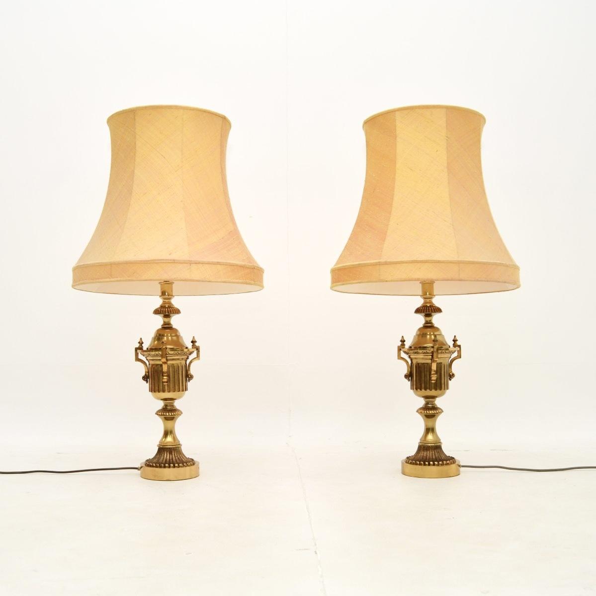 Pair of Neoclassical Style Brass Table Lamps (1 of 10) Pair of Neoclassical Style Brass Table Lamps (1 of 10)