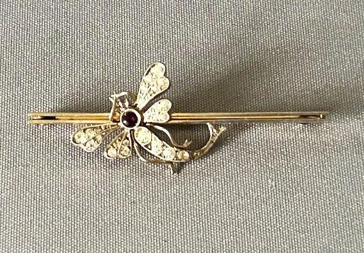 Edwardian Silver Gilt Dragonfly Bar Brooch (1 of 5) Edwardian Silver Gilt Dragonfly Bar Brooch (1 of 5)