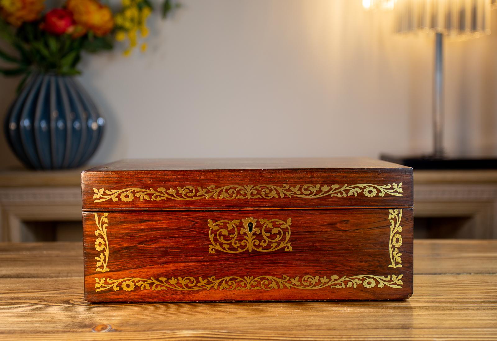 Rosewood Regency Brass Box c.1820 (1 of 12) Rosewood Regency Brass Box c.1820 (1 of 12)