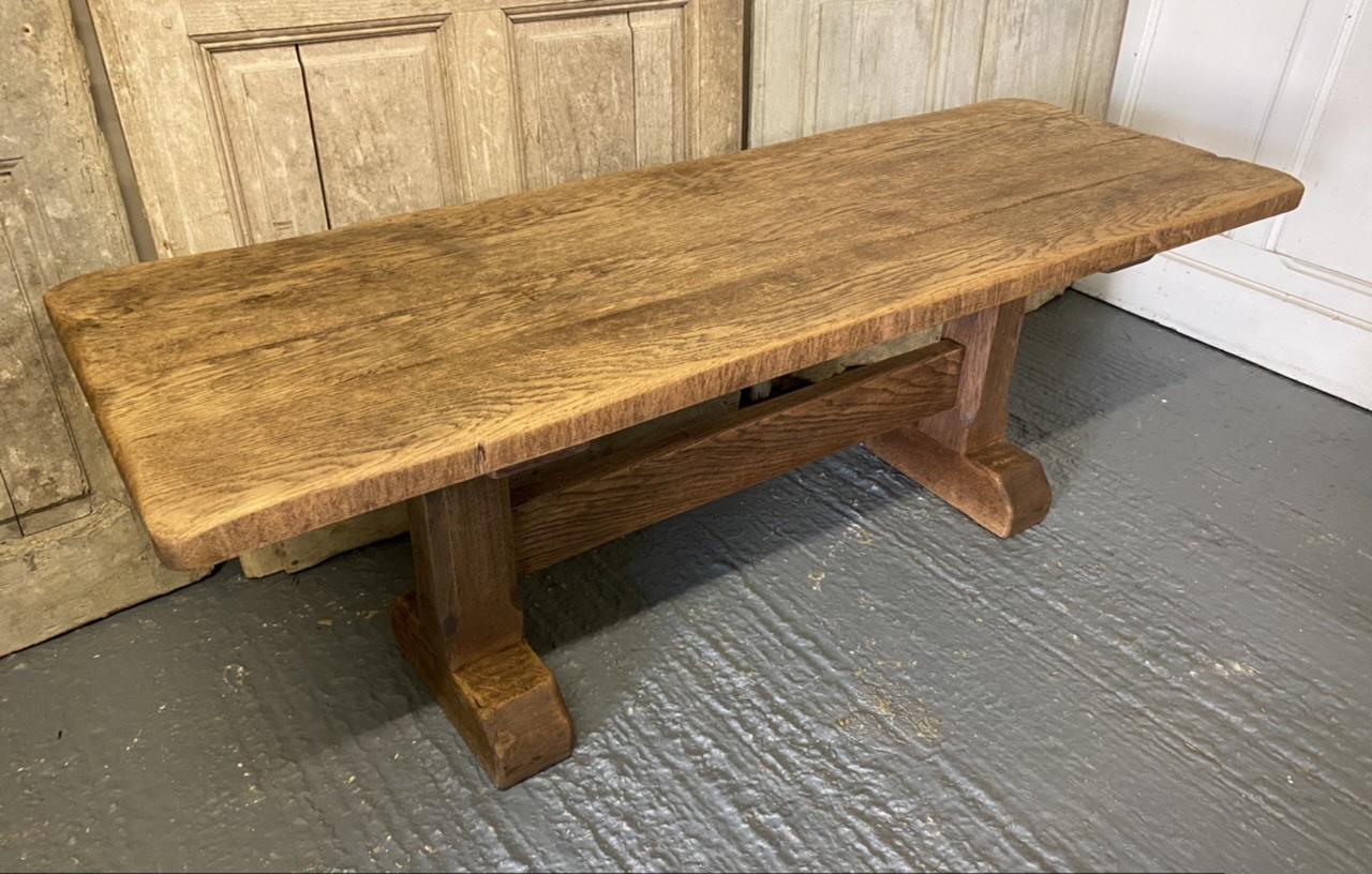 Large Rustic French Oak Coffee Table (1 of 1)