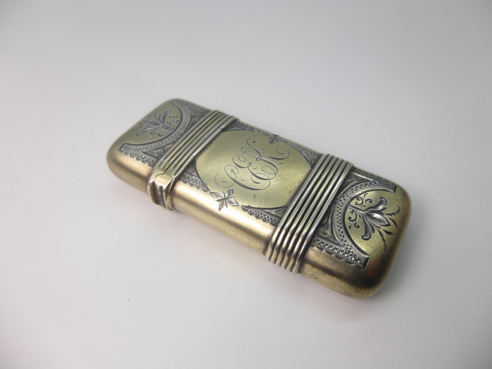 American Silver Gilt Vesta Case (1 of 7)