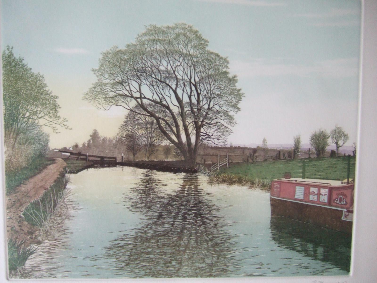 Gilbert Browne Lithographic Print "Stratford Upon Avon Canal II" (1 of 5) Gilbert Browne Lithographic Print "Stratford Upon Avon Canal II" (1 of 5)