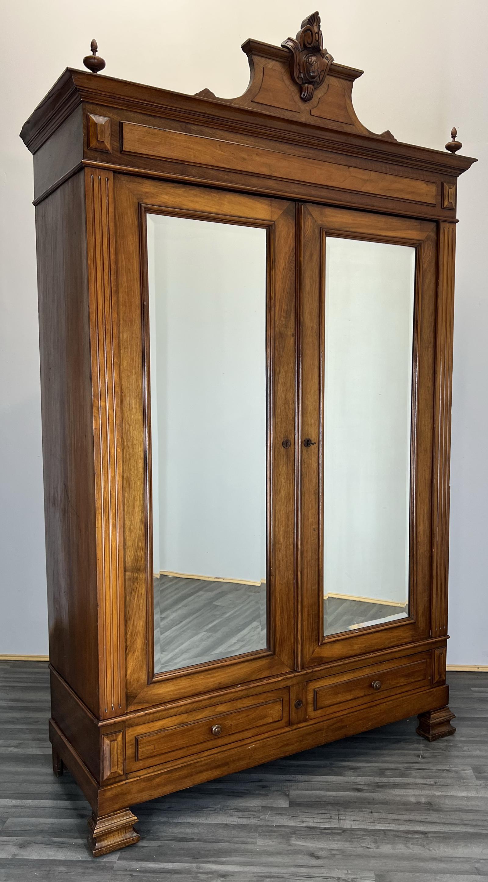 Impressive Antique French Armoire Wardrobe with Mirrors (1 of 14) Impressive Antique French Armoire Wardrobe with Mirrors (1 of 14)