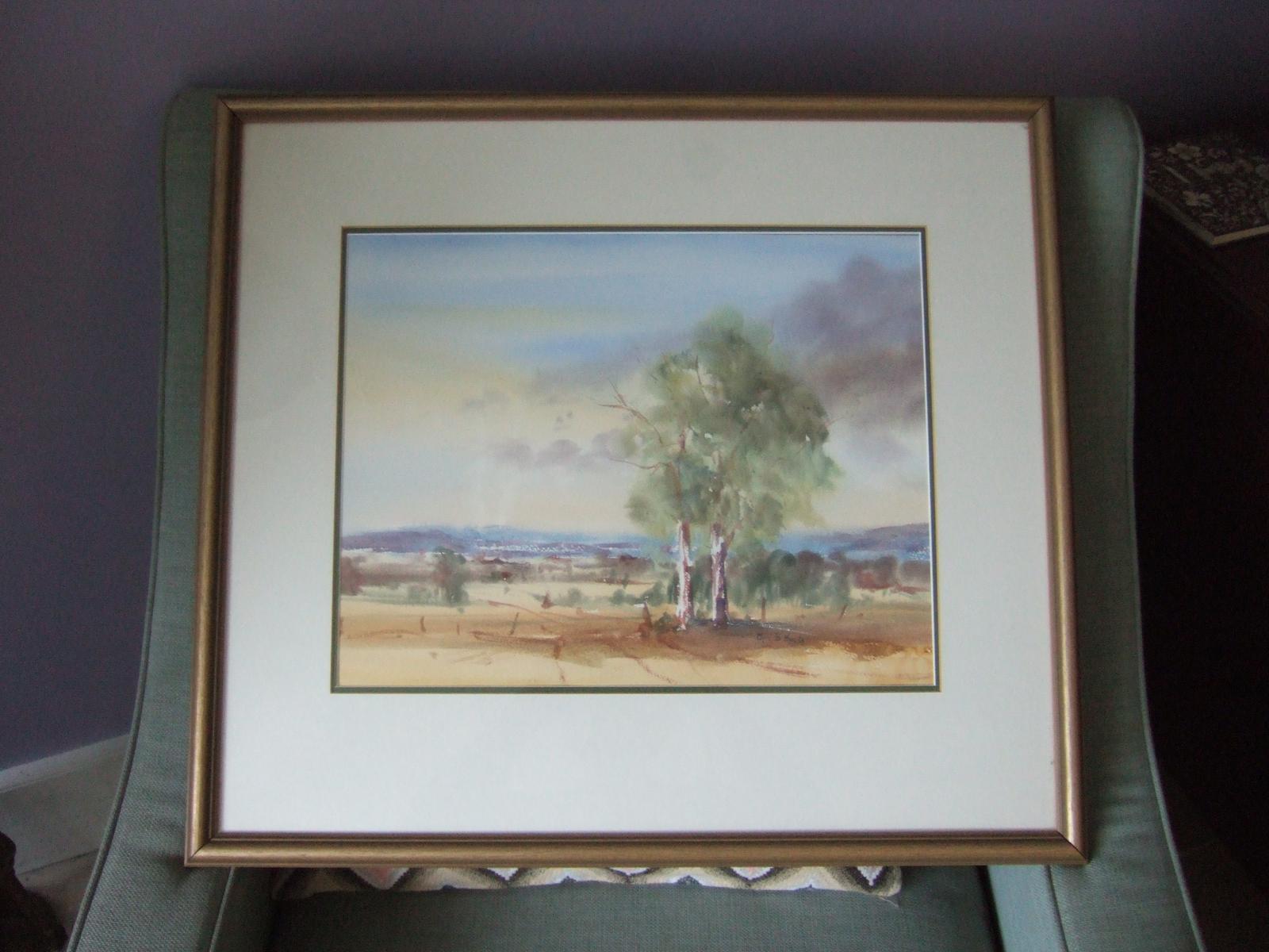 Chris Britton Watercolour - Afternoon Light, Kangaroo Ground near Melbourne, Australia (1 of 4)