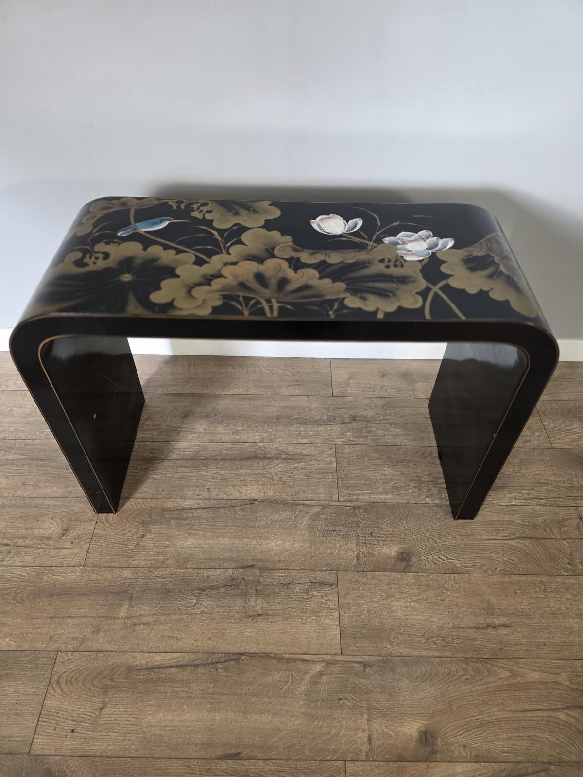 Decorative Mid-century Chinese Console Table with Mirror (1 of 14)