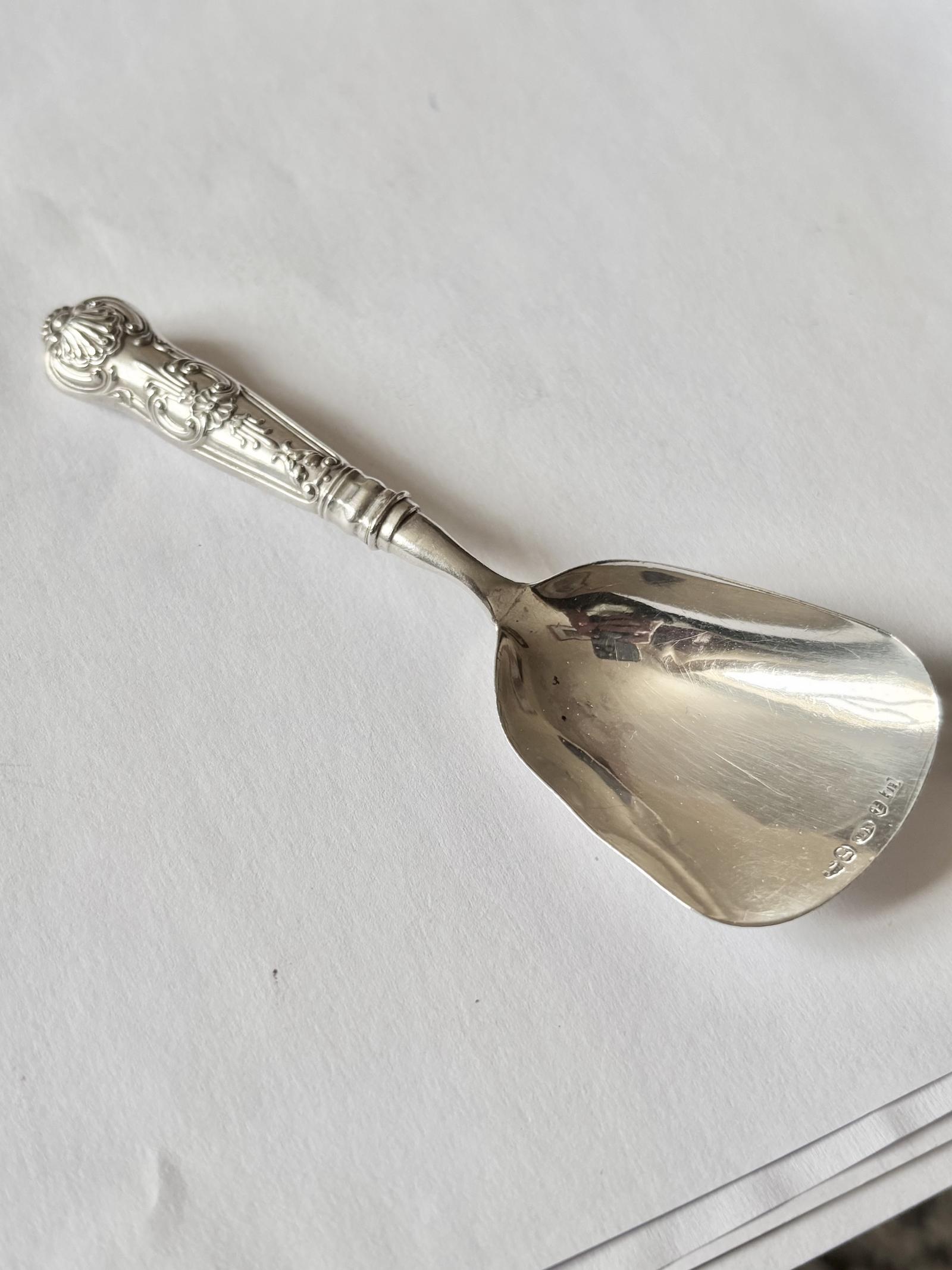 George IV Silver Shovel Caddy Spoon by John Thropp Bham 1827 (1 of 7) George IV Silver Shovel Caddy Spoon by John Thropp Bham 1827 (1 of 7)