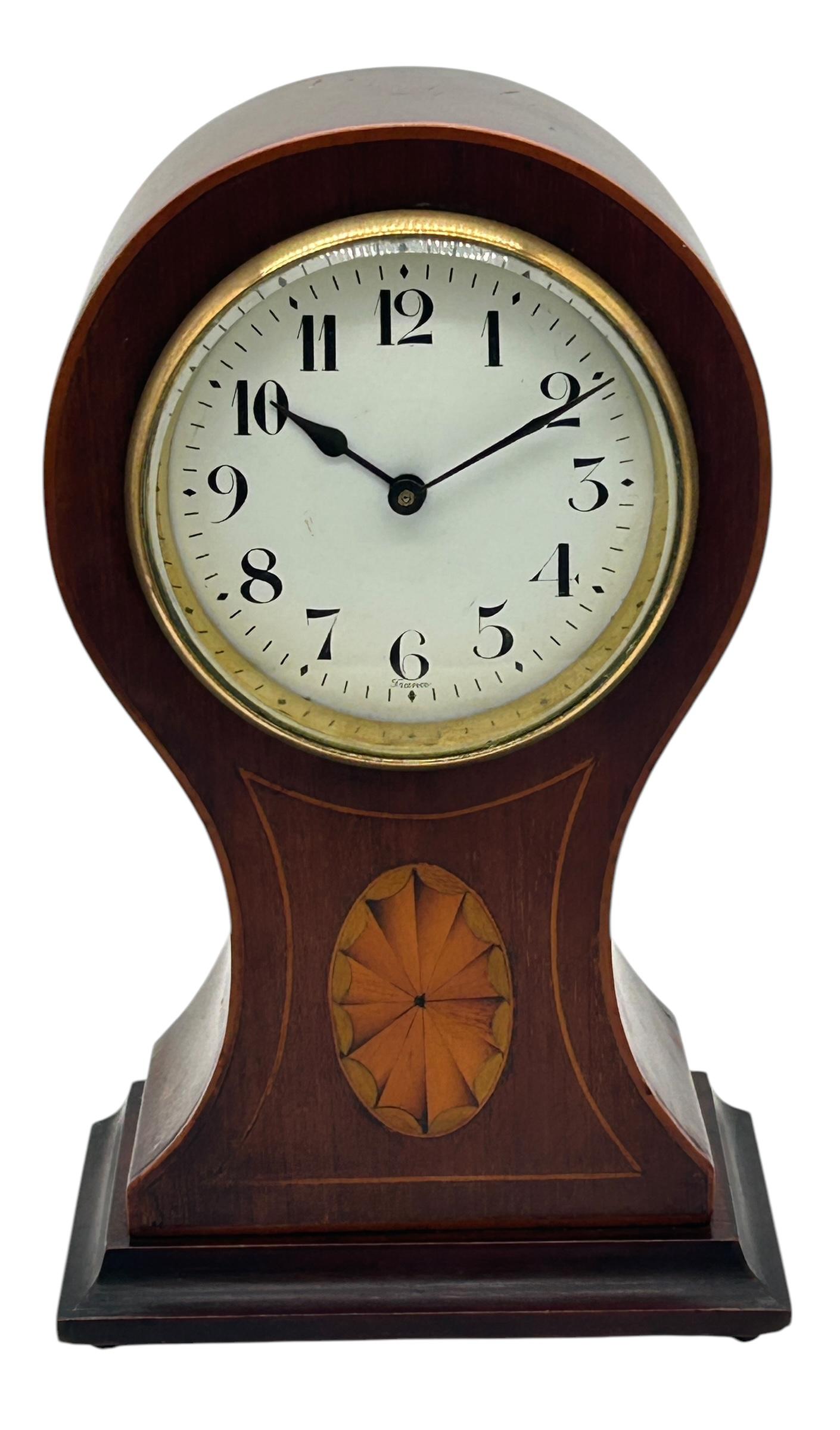 Lovely Edwardian Balloon Shape Mantel Clock – ca 1905 (1 of 9)