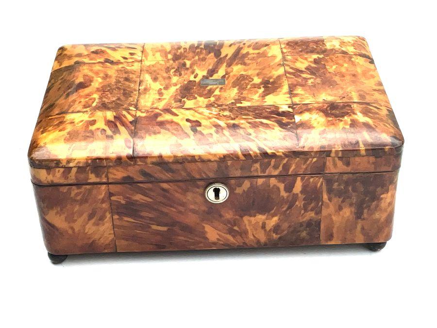 TORTOIS SHELL LADIES TABLE TOP JEWELLERY BOX (1 of 12) TORTOIS SHELL LADIES TABLE TOP JEWELLERY BOX (1 of 12)