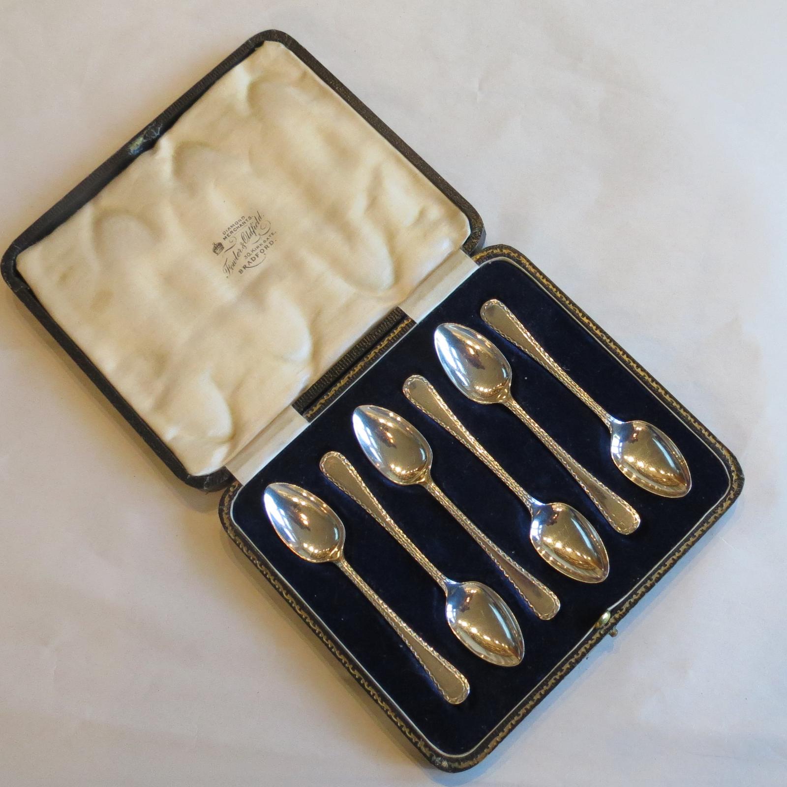 Antique Set of 6 Silver Teaspoons (1 of 7)