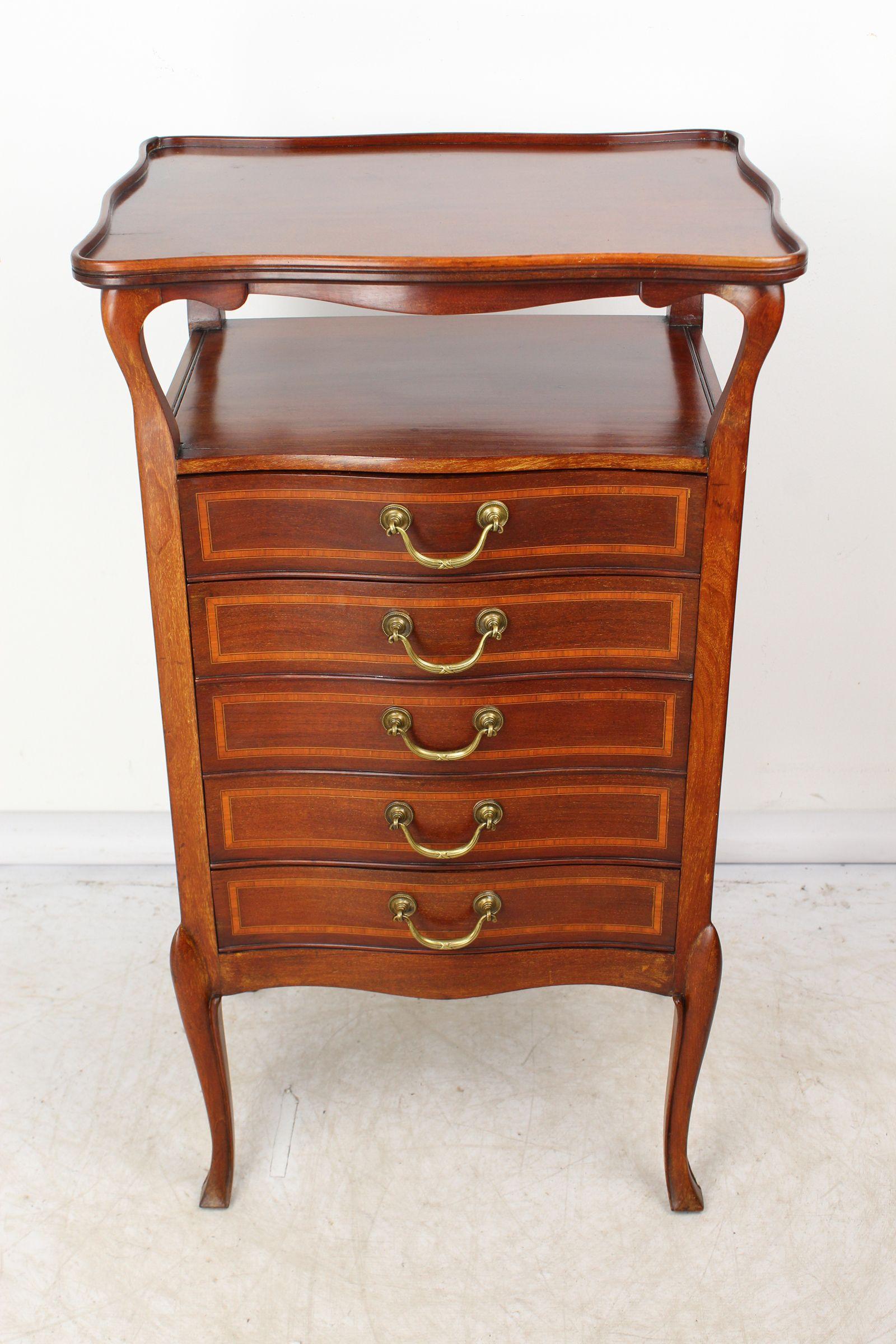 Victorian Inlaid Mahogany Music Cabinet with Label (1 of 13) Victorian Inlaid Mahogany Music Cabinet with Label (1 of 13)