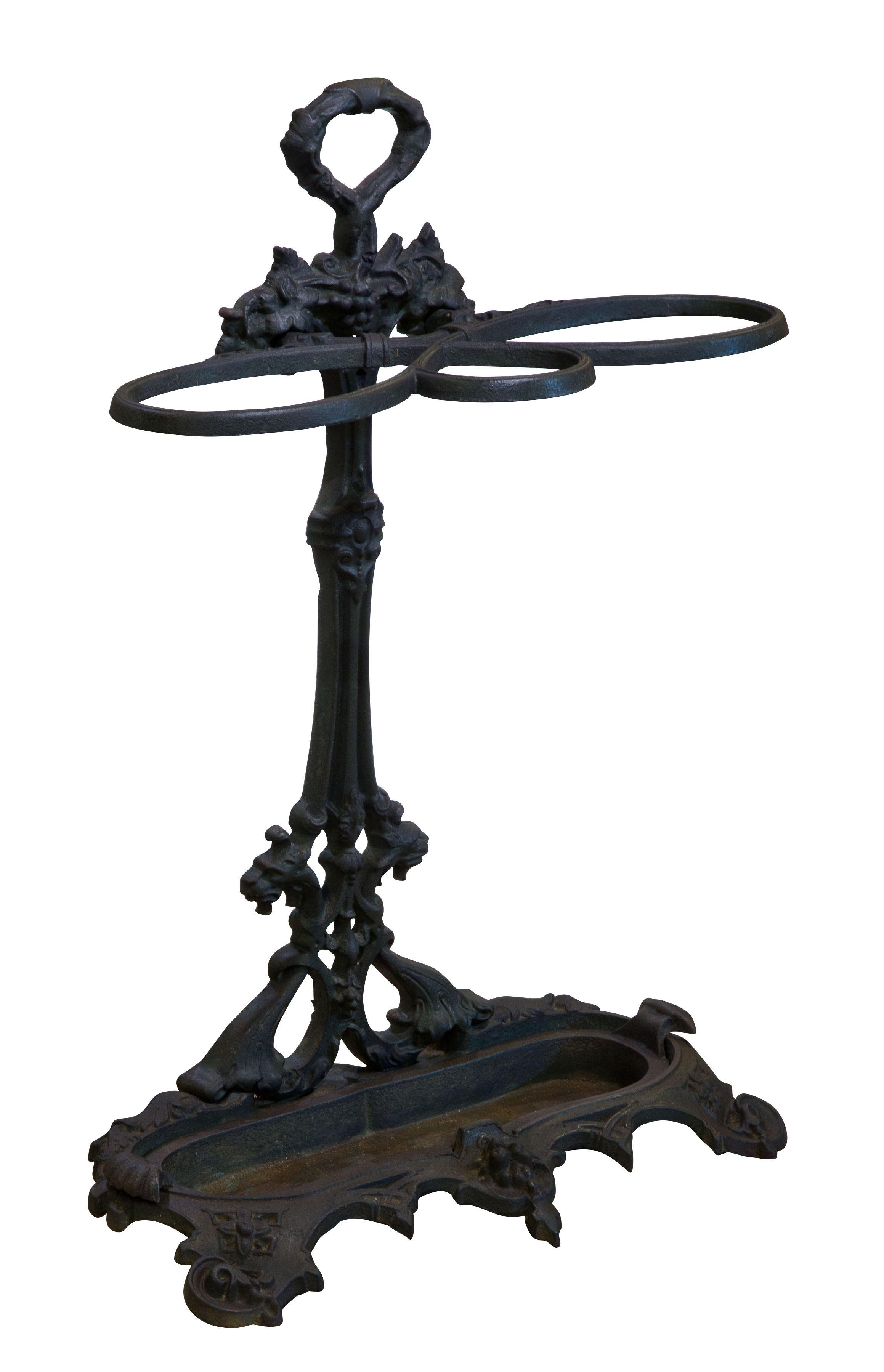 A Handsome Victorian Cast Iron Stick Stand (1 of 1)