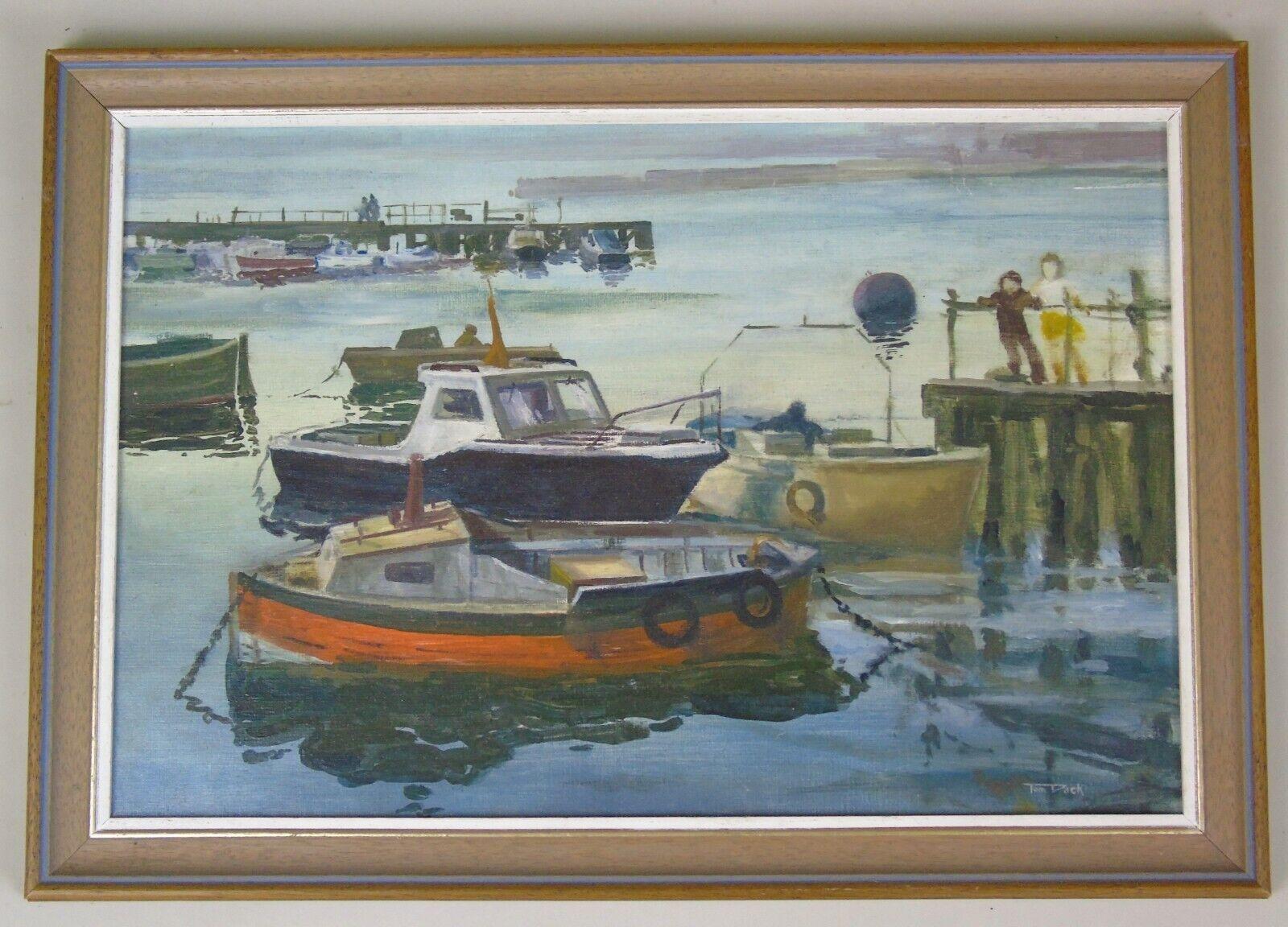 Oil Painting Tom Dack Boats Blyth Harbour (1 of 6)