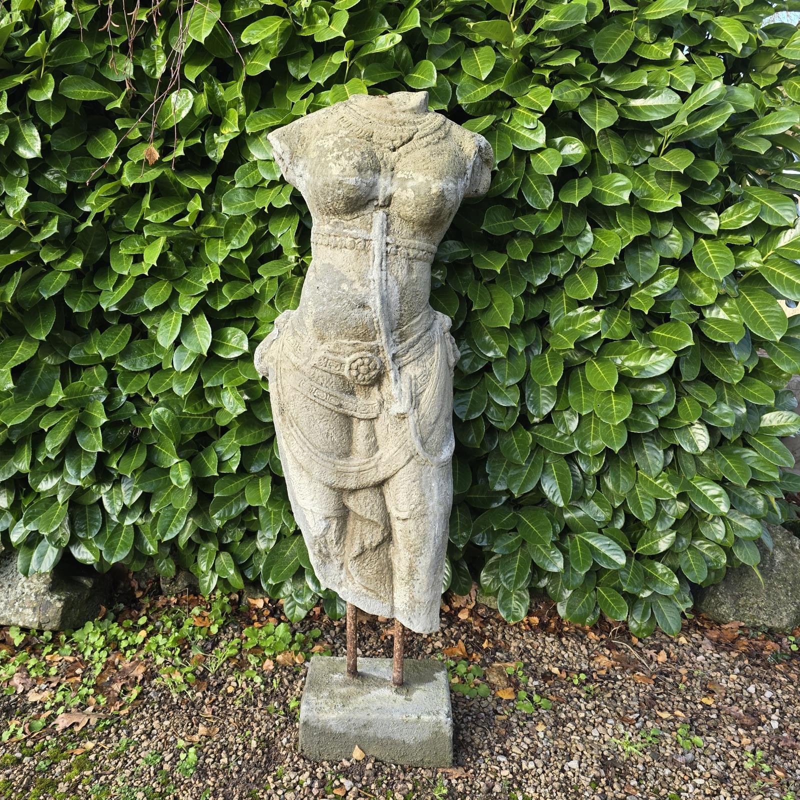 Stone Torso on Cast Iron Stand (1 of 4) Stone Torso on Cast Iron Stand (1 of 4)