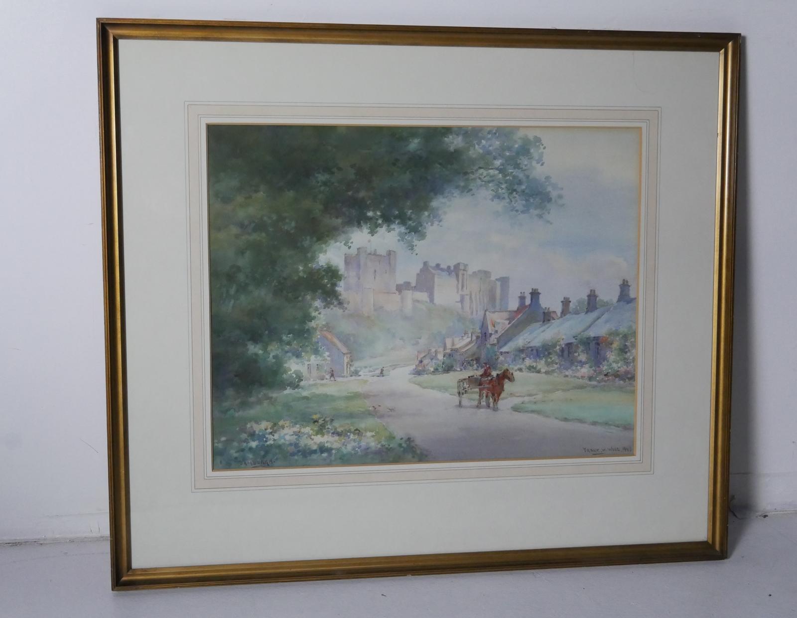 Painting Bamburgh Castle Frank Wood (1 of 9)