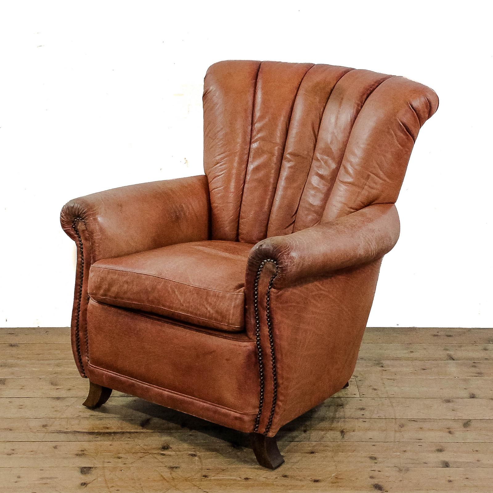 Vintage Art Deco Style Leather Armchair (1 of 10) Vintage Art Deco Style Leather Armchair (1 of 10)
