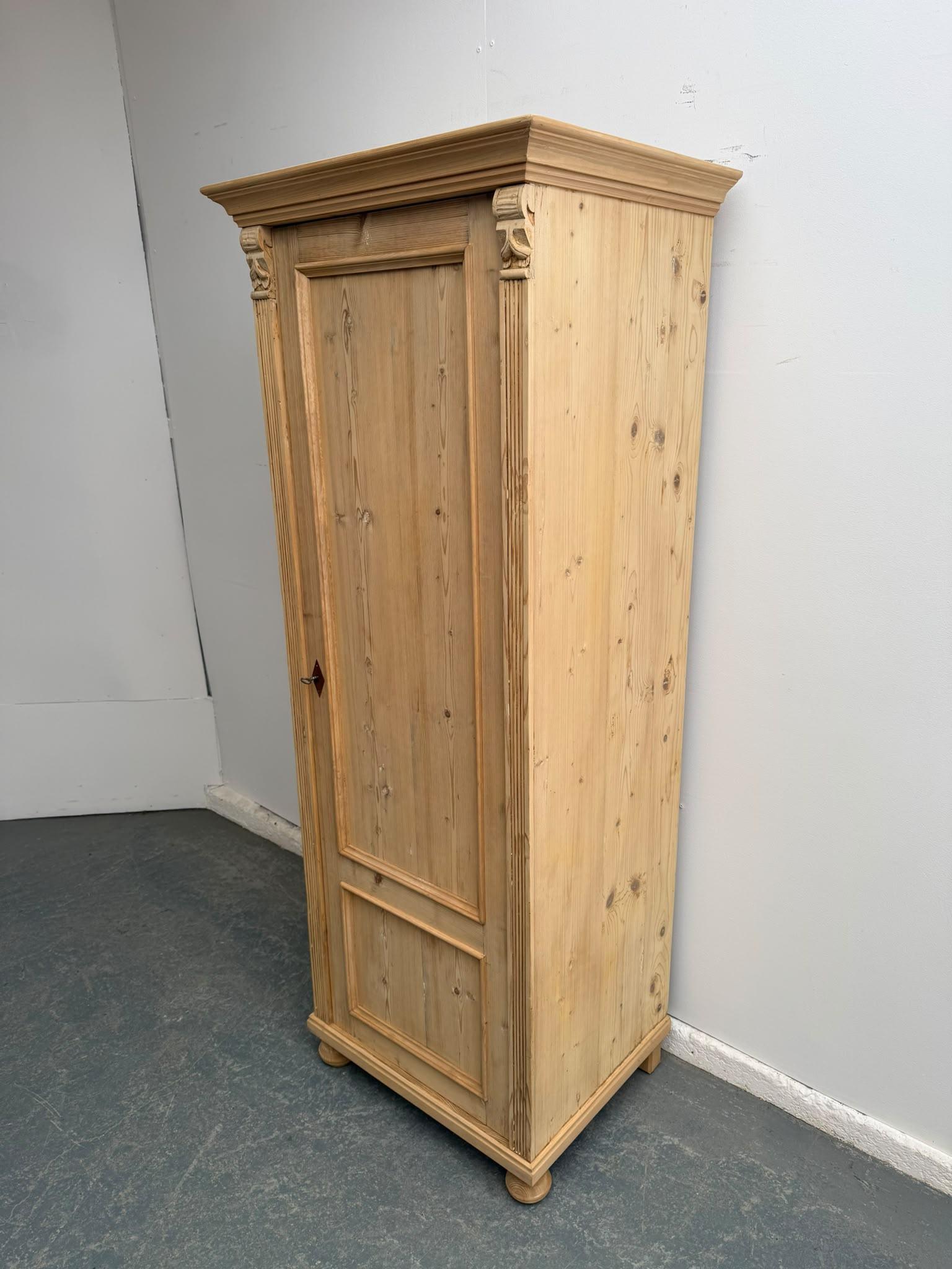 A Lovely Deep Antique /old Pine 1 Door Storage Cupboard to Wax/paint (1 of 10) A Lovely Deep Antique /old Pine 1 Door Storage Cupboard to Wax/paint (1 of 10)