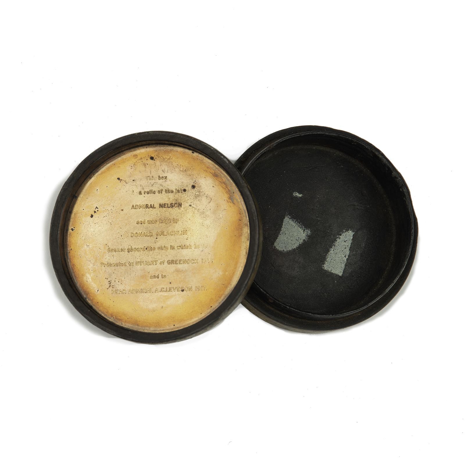 Black Oak Snuff Box Made from Timber Recovered from H.M.S. Boyne, Sunk 1795, Raised 1833 (1 of 8)