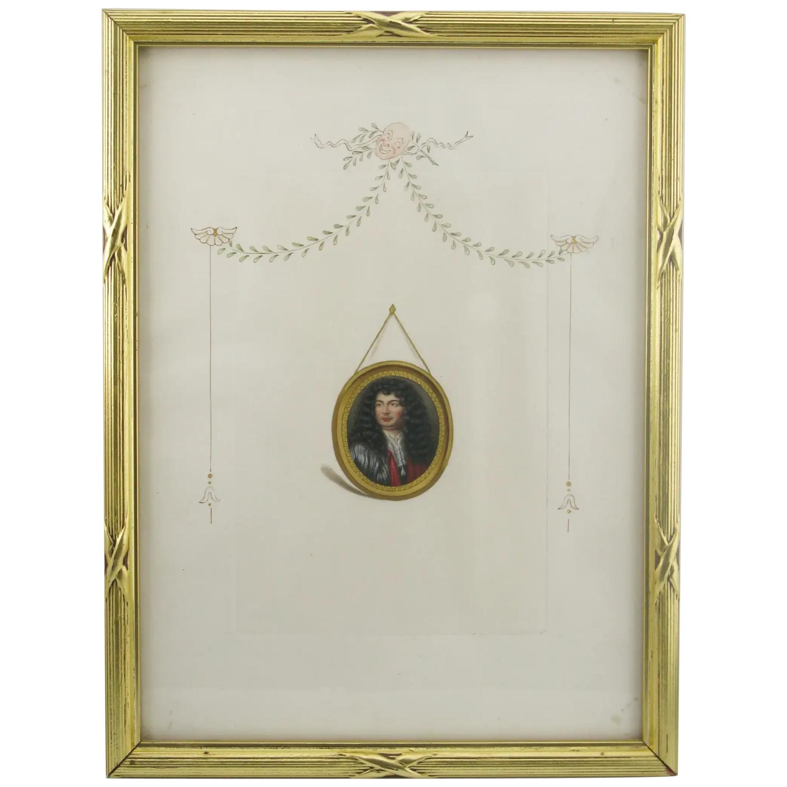 Unusual Trompe L’oeil Portrait Miniature of a Gentleman (1 of 7)