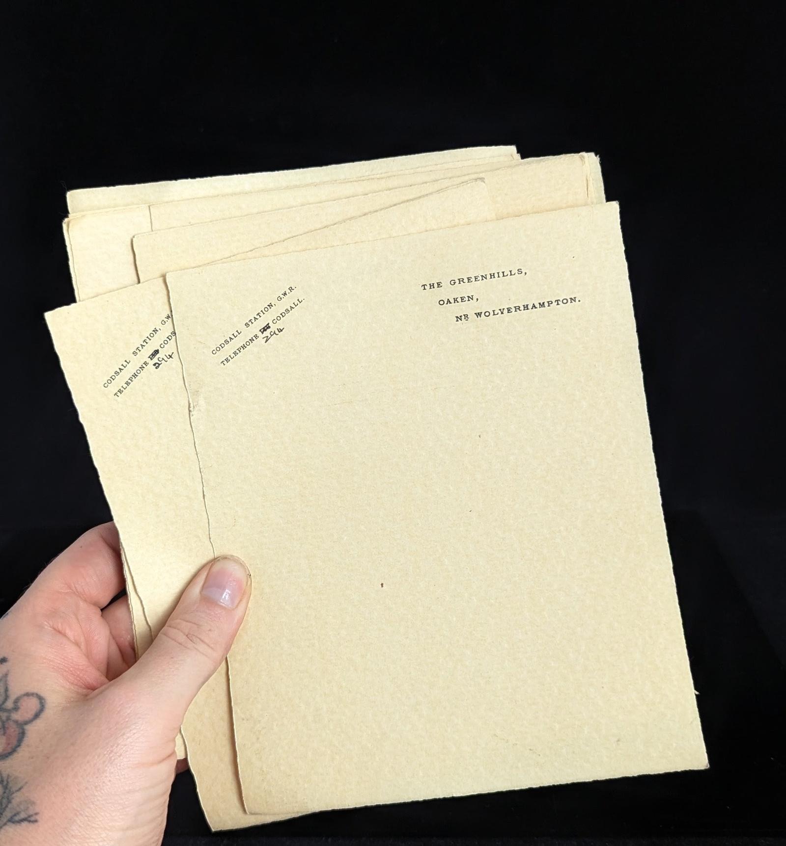 Vintage Art Deco Notepaper / Railway Interest (1 of 8) Vintage Art Deco Notepaper / Railway Interest (1 of 8)