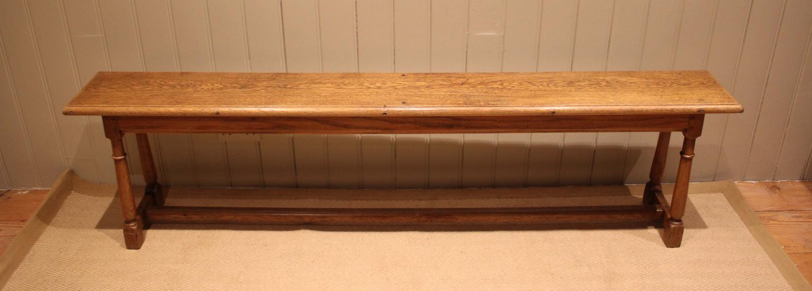 Long Solid Oak Bench (1 of 12) Long Solid Oak Bench (1 of 12)