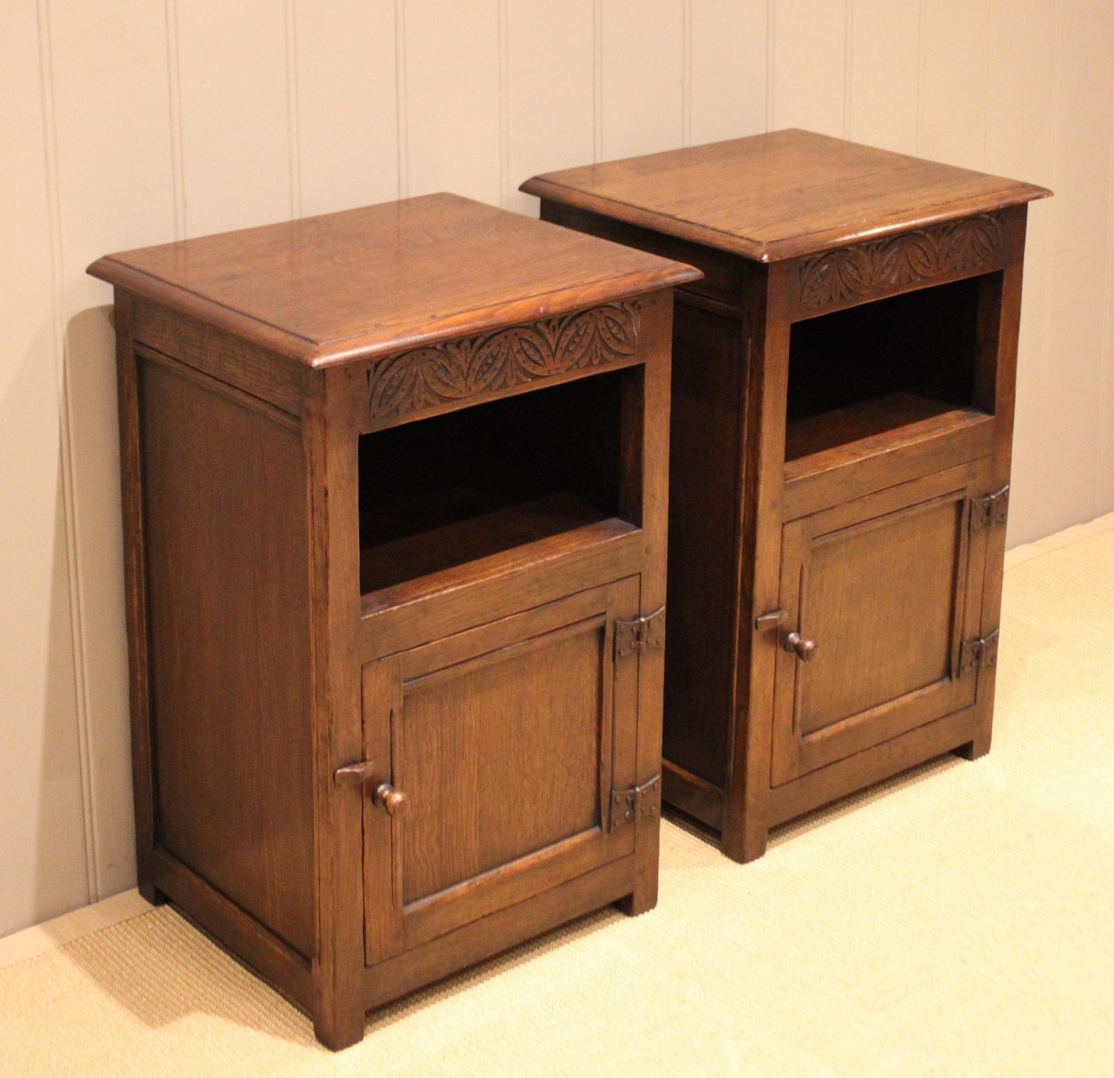 Pair of Solid Oak Bedside Cabinets (1 of 10) Pair of Solid Oak Bedside Cabinets (1 of 10)
