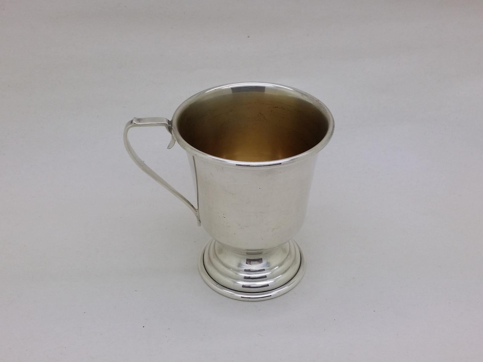 Elizabeth II 1966 Sterling Silver Pedestal Christening Cup Hallmarked Birmingham (1 of 12) Elizabeth II 1966 Sterling Silver Pedestal Christening Cup Hallmarked Birmingham (1 of 12)