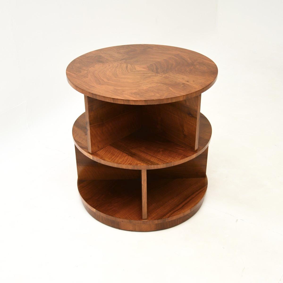 Art Deco Figured Walnut Occasional Side / Centre Table (1 of 6) Art Deco Figured Walnut Occasional Side / Centre Table (1 of 6)