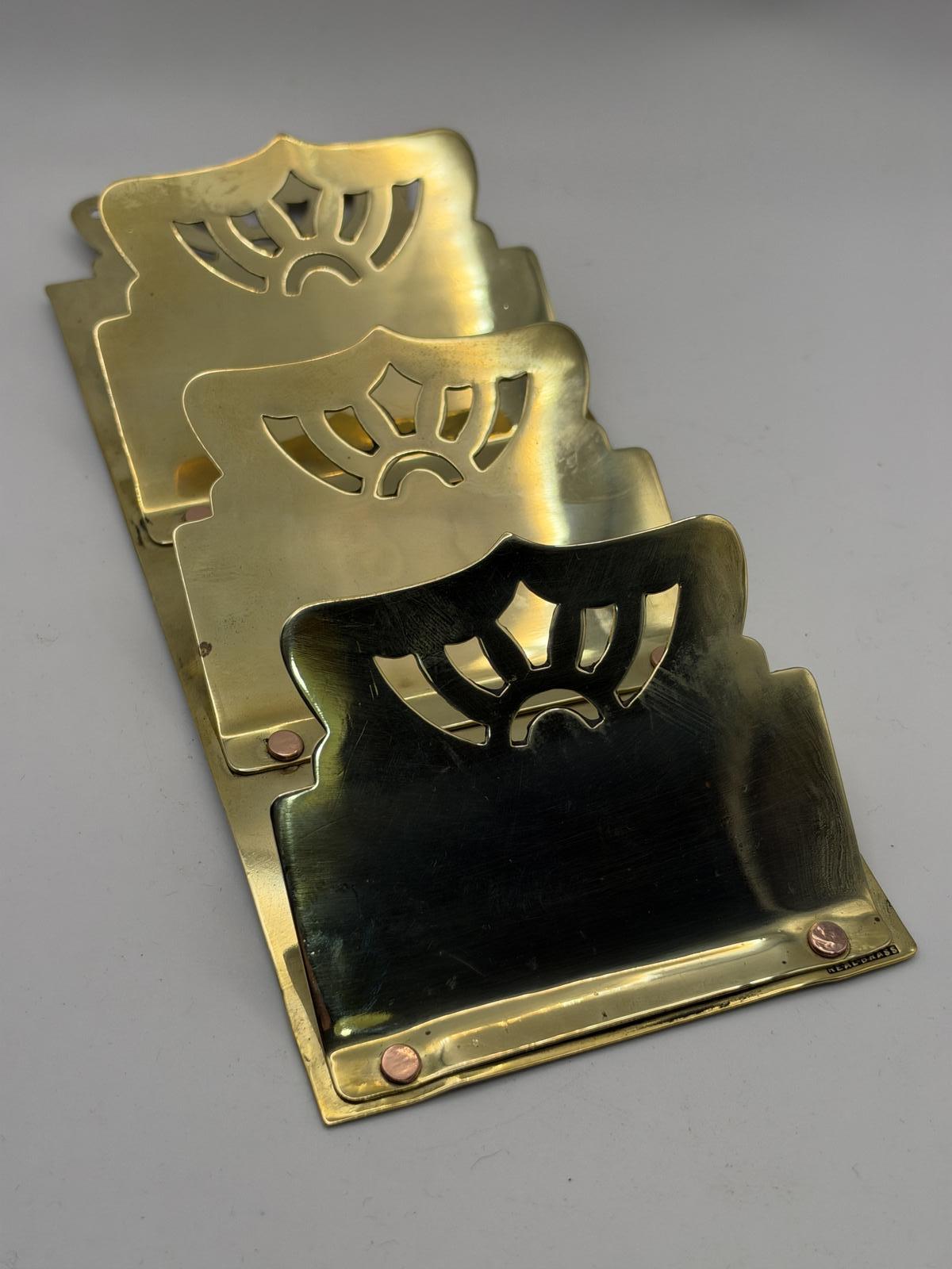 Brass Letter Rack (1 of 4) Brass Letter Rack (1 of 4)