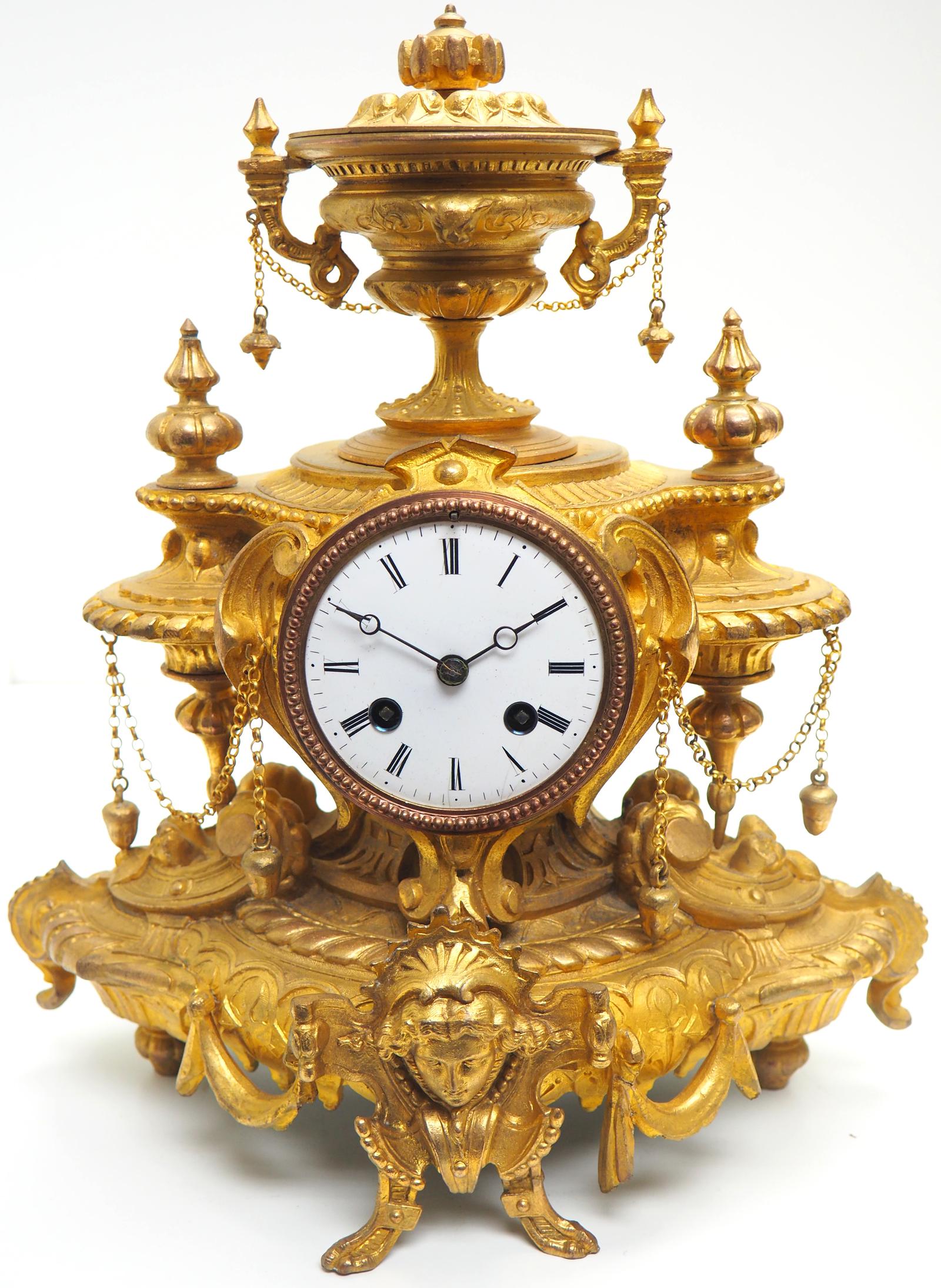 Wow! Incredible French Gilt Metal Mantel Clock Striking 8-Day Mantle Clock (1 of 10) Wow! Incredible French Gilt Metal Mantel Clock Striking 8-Day Mantle Clock (1 of 10)