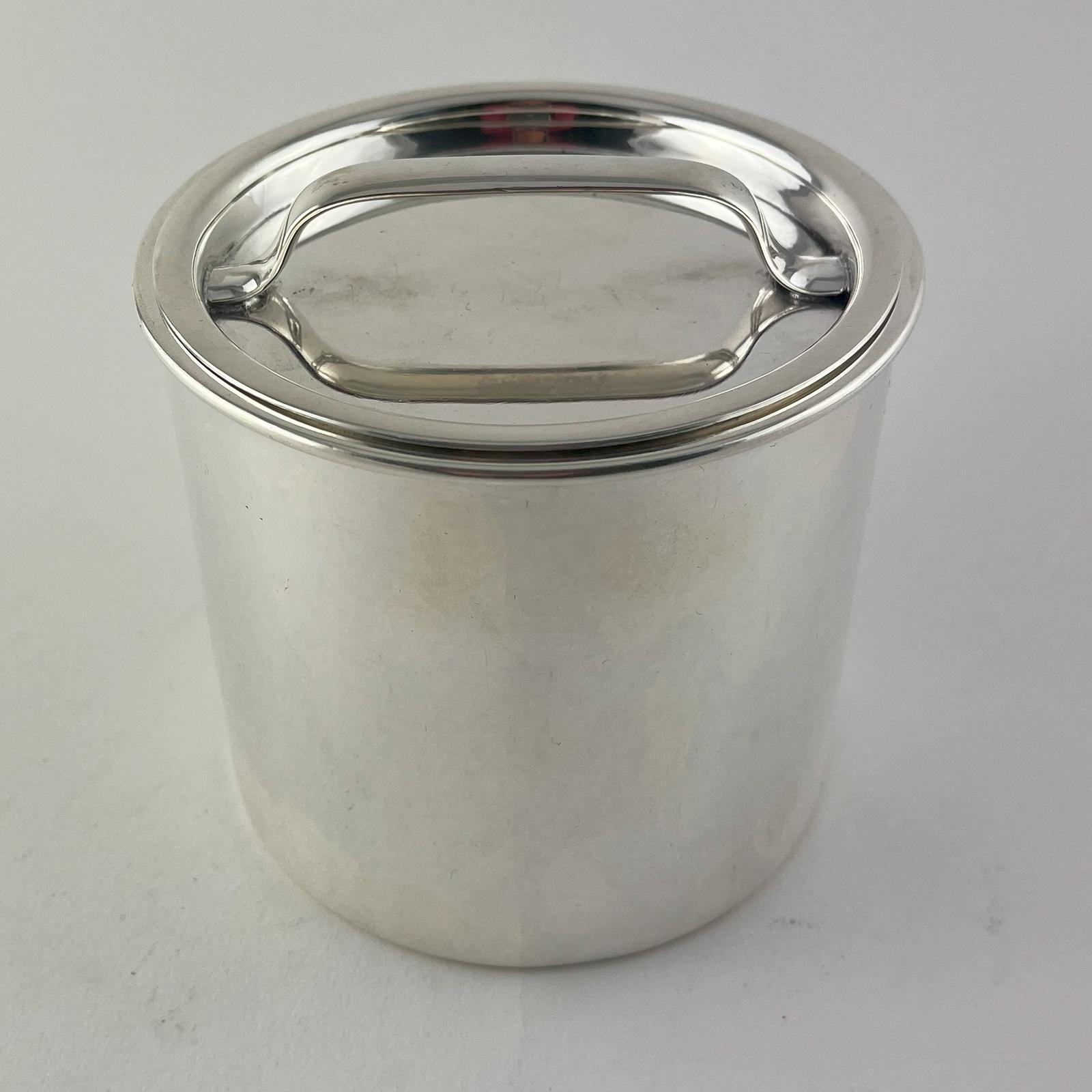 Rare & Unusual Antique Silver Plated Cylindrical Box (1 of 5)