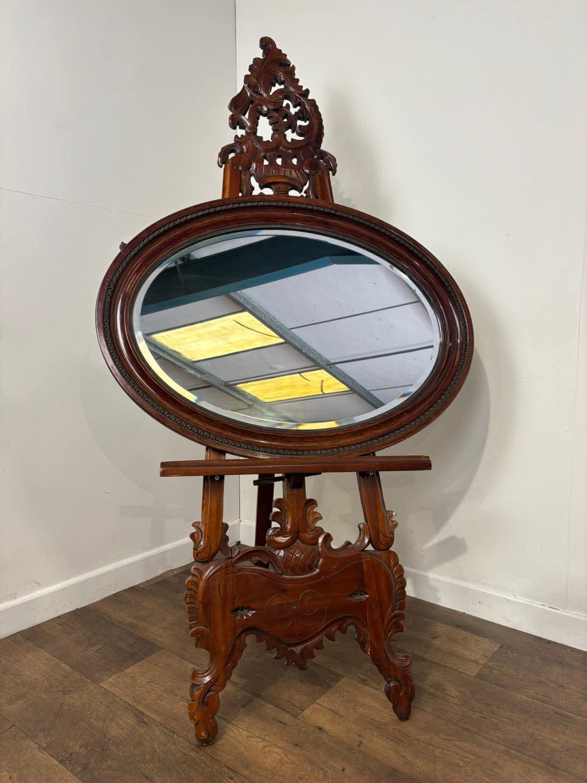 Vintage Mahogany Oval Wall Mirror (1 of 11) Vintage Mahogany Oval Wall Mirror (1 of 11)