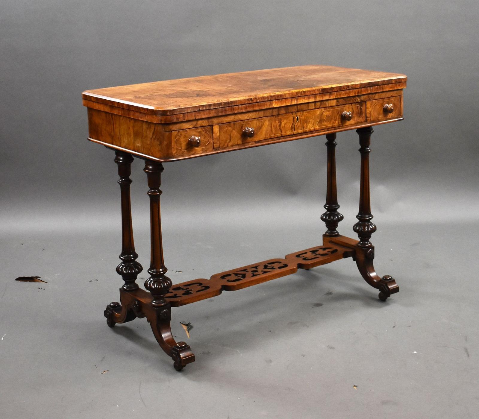 Victorian Walnut Inlaid Card Table (1 of 10) Victorian Walnut Inlaid Card Table (1 of 10)