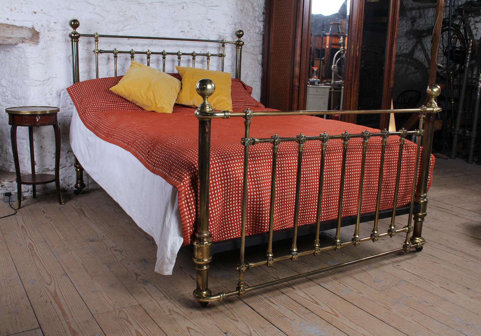Impressively Detailed All Brass All Original King Size Bed (1 of 7)