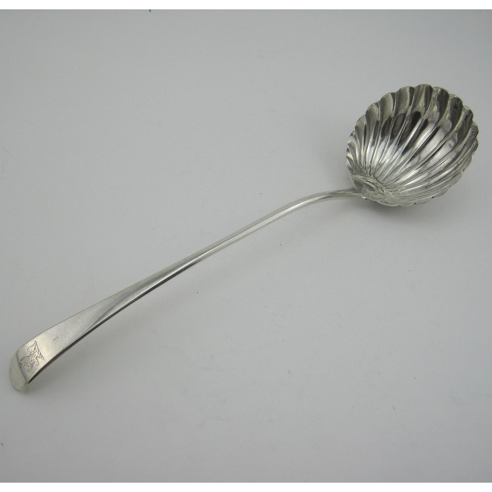 Elegant George III Silver Ladle (1 of 6)