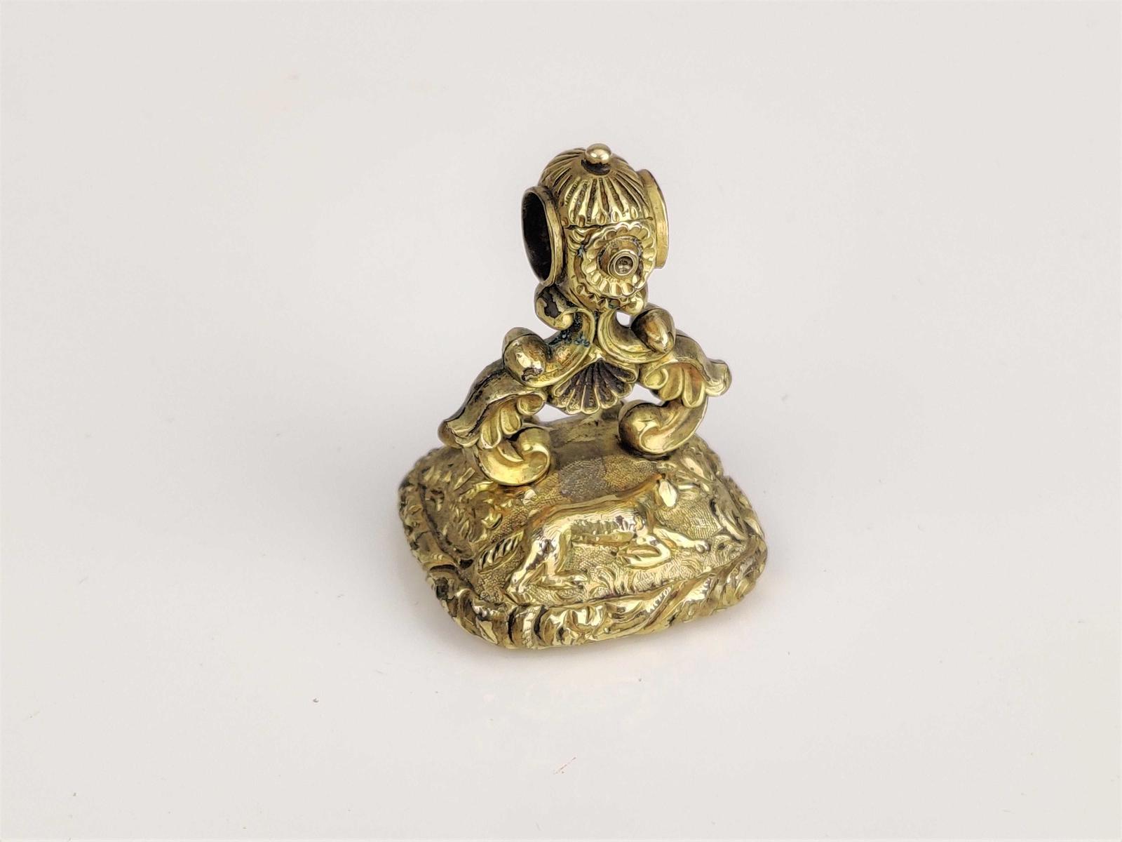 Antique Pinchbeck Gold Seal (1 of 6) Antique Pinchbeck Gold Seal (1 of 6)