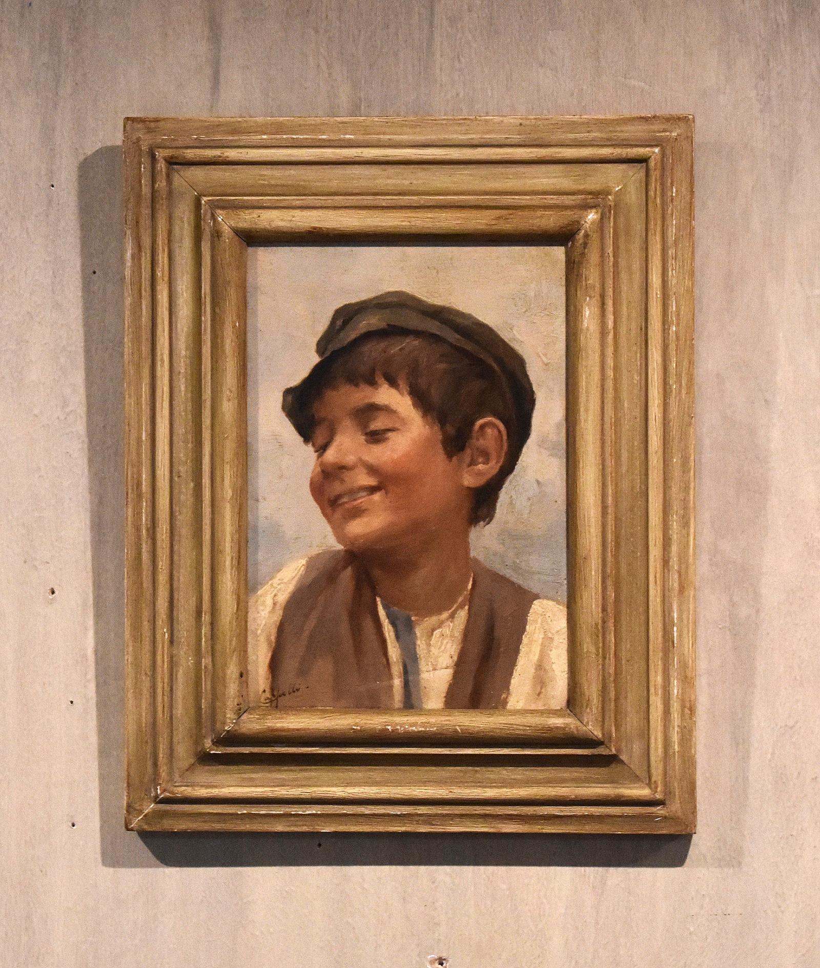 Oil Portrait of a Boy by Evaristo Cappelli 1869-1951 (1 of 6) Oil Portrait of a Boy by Evaristo Cappelli 1869-1951 (1 of 6)