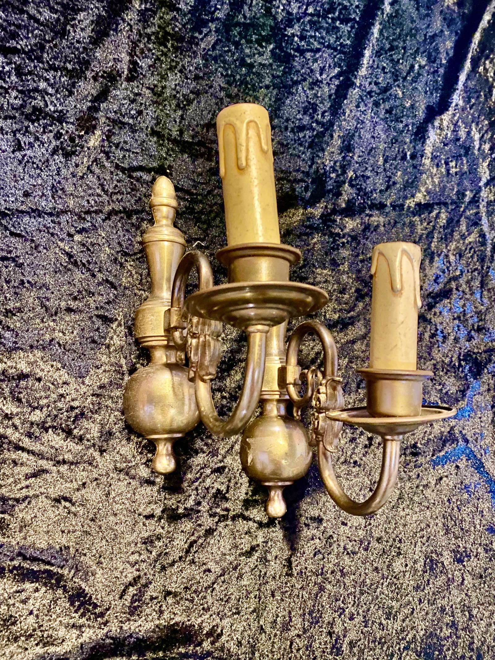 Pair of Dutch Single Light Wall Lights (1 of 9)