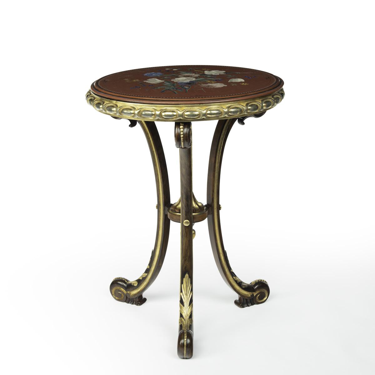 Unusual Slate Topped Parcel Gilt Walnut Table by William Turner & Son (1 of 11)