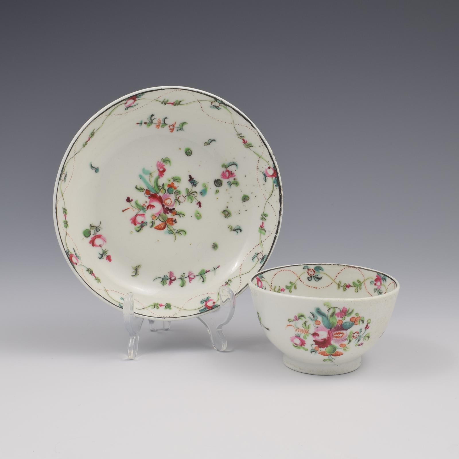 Georgian New Hall Porcelain Tea Bowl & Saucer Pattern 241 c.1800 (1 of 10) Georgian New Hall Porcelain Tea Bowl & Saucer Pattern 241 c.1800 (1 of 10)