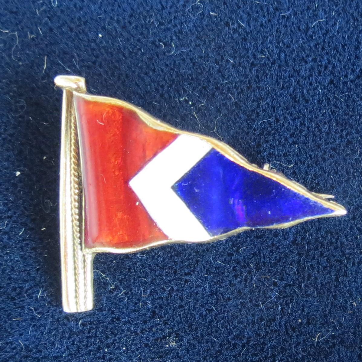Benzie’s of Cowes - Silver Enamel Yachting Brooch (1 of 7)