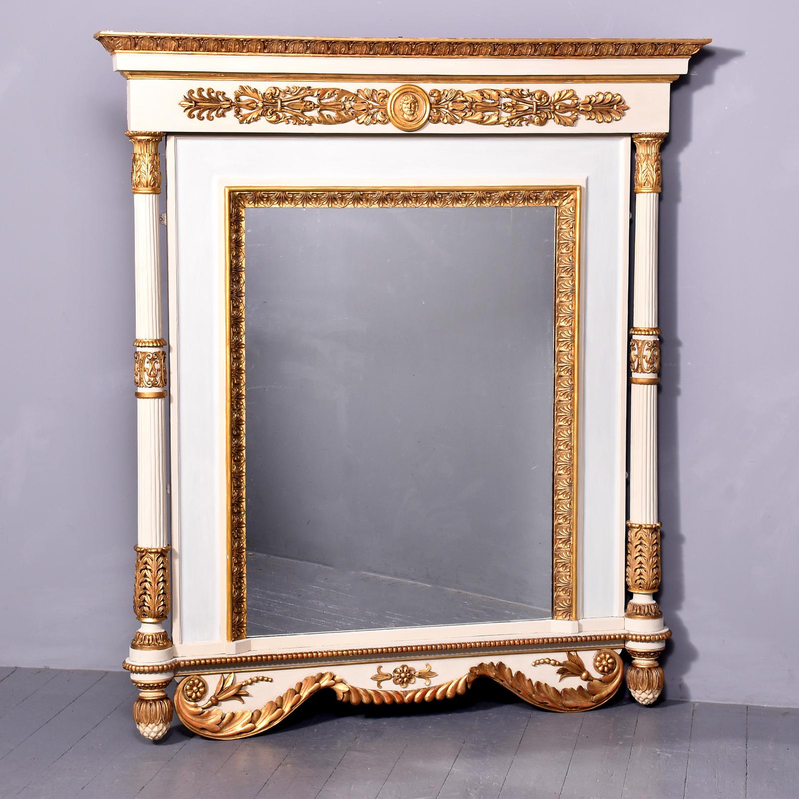 George IV Painted & Parcel-Gilt Overmantel Mirror (1 of 12)