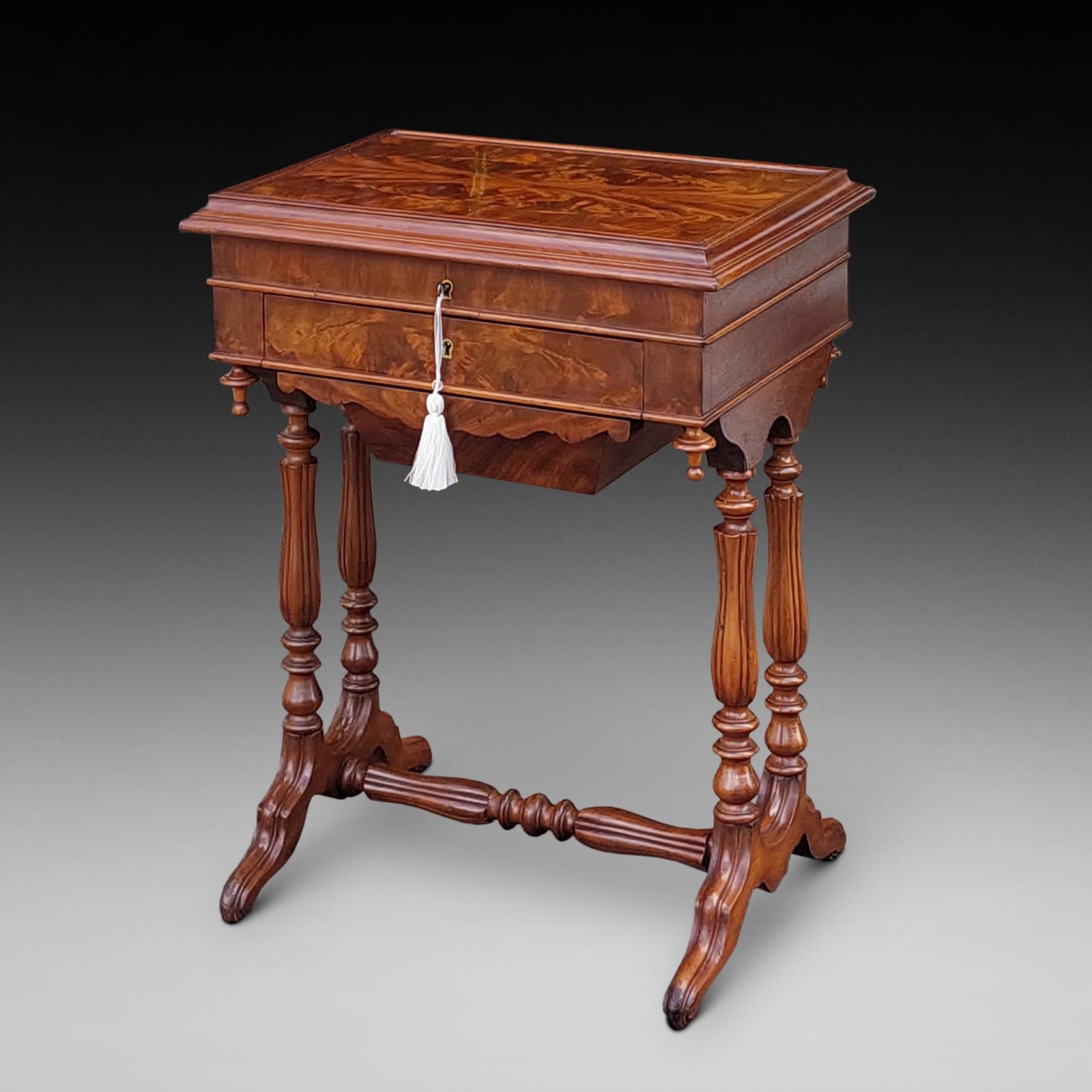 Late 19th Century Mahogany Vanity / Sewing Work Table (1 of 10) Late 19th Century Mahogany Vanity / Sewing Work Table (1 of 10)