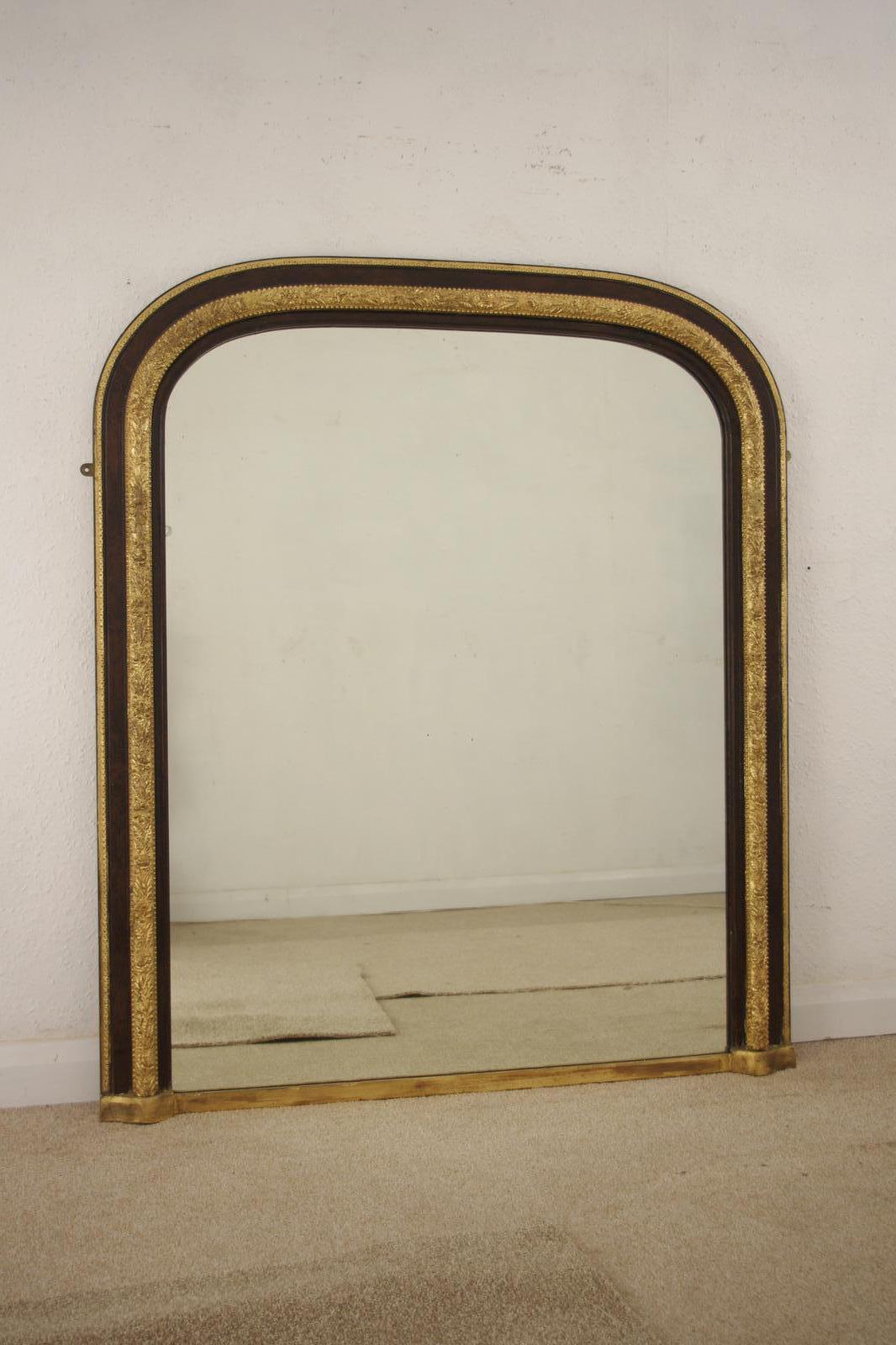 Victorian Walnut & Gilt Arch Top Overmantle Mirror (1 of 9) Victorian Walnut & Gilt Arch Top Overmantle Mirror (1 of 9)
